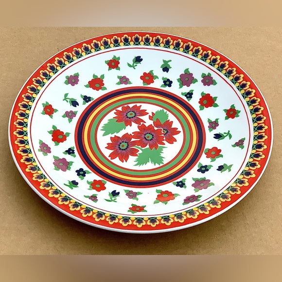 Mid Century Vintage Heinrich Germany 13” Round Floral Pattern Serving Plate - Picture 15 of 16